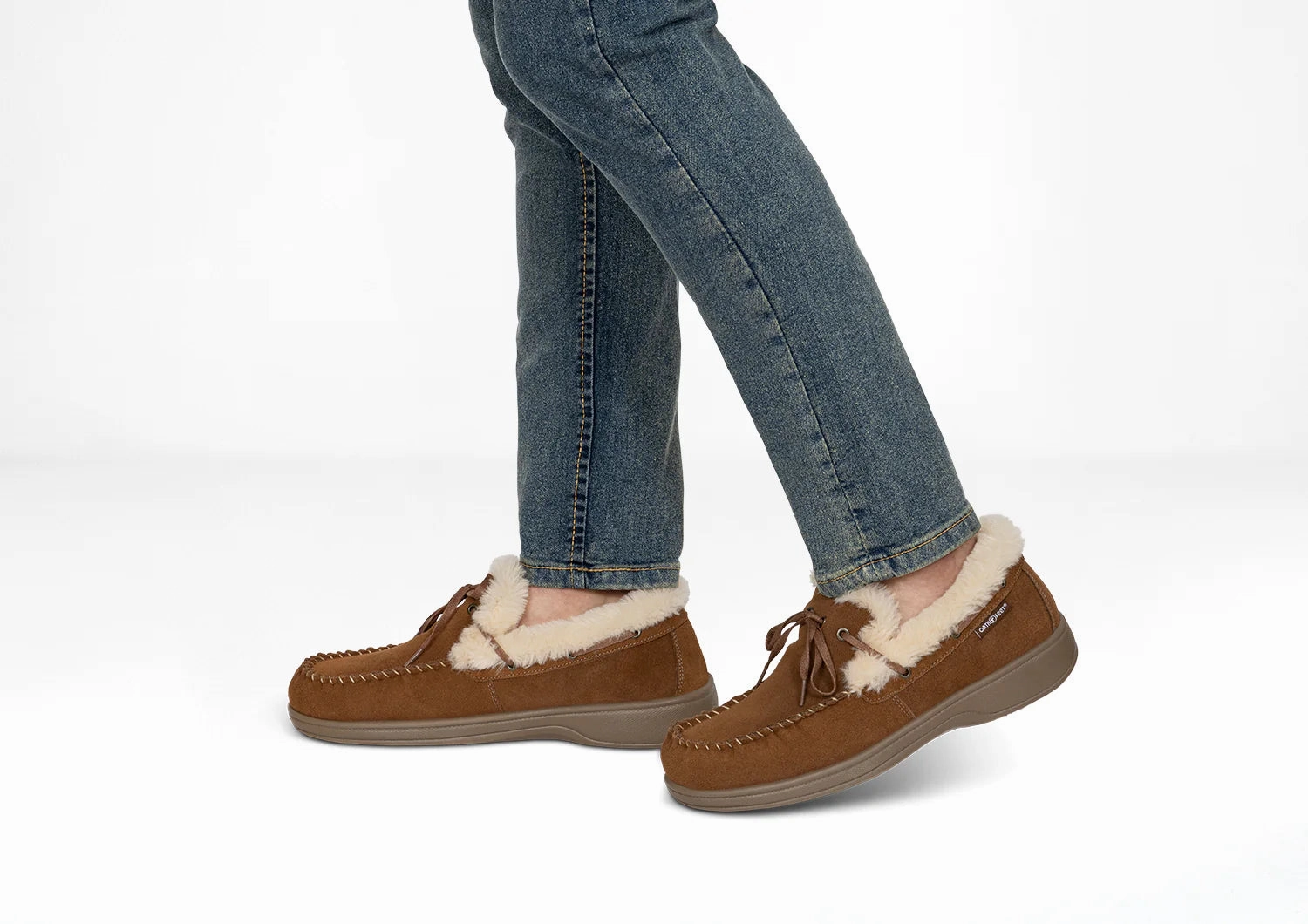 ORTHOFEET - MEN - Tuscany - Brown Orthofeet comfortable shoe looks