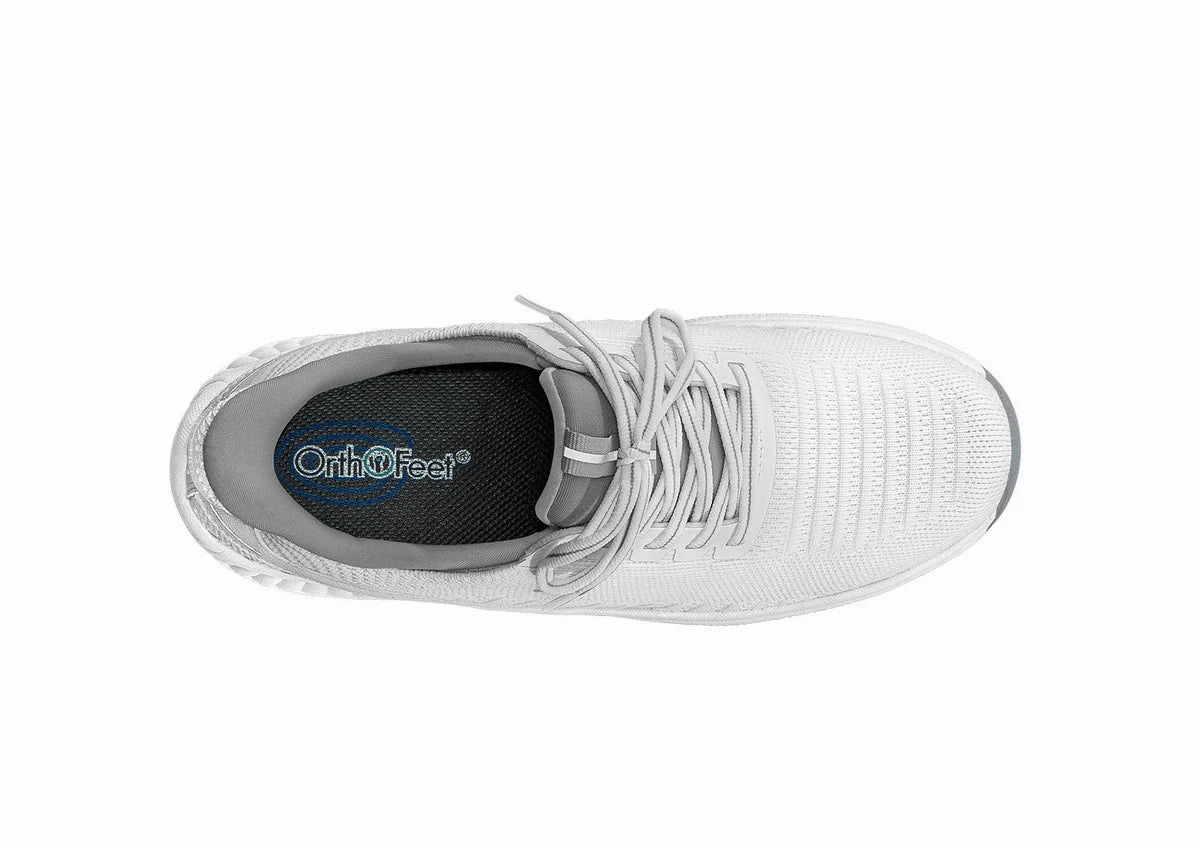 Orthofeet - MEN - Yari Hands-Free - White Orthofeet comfortable shoe looks