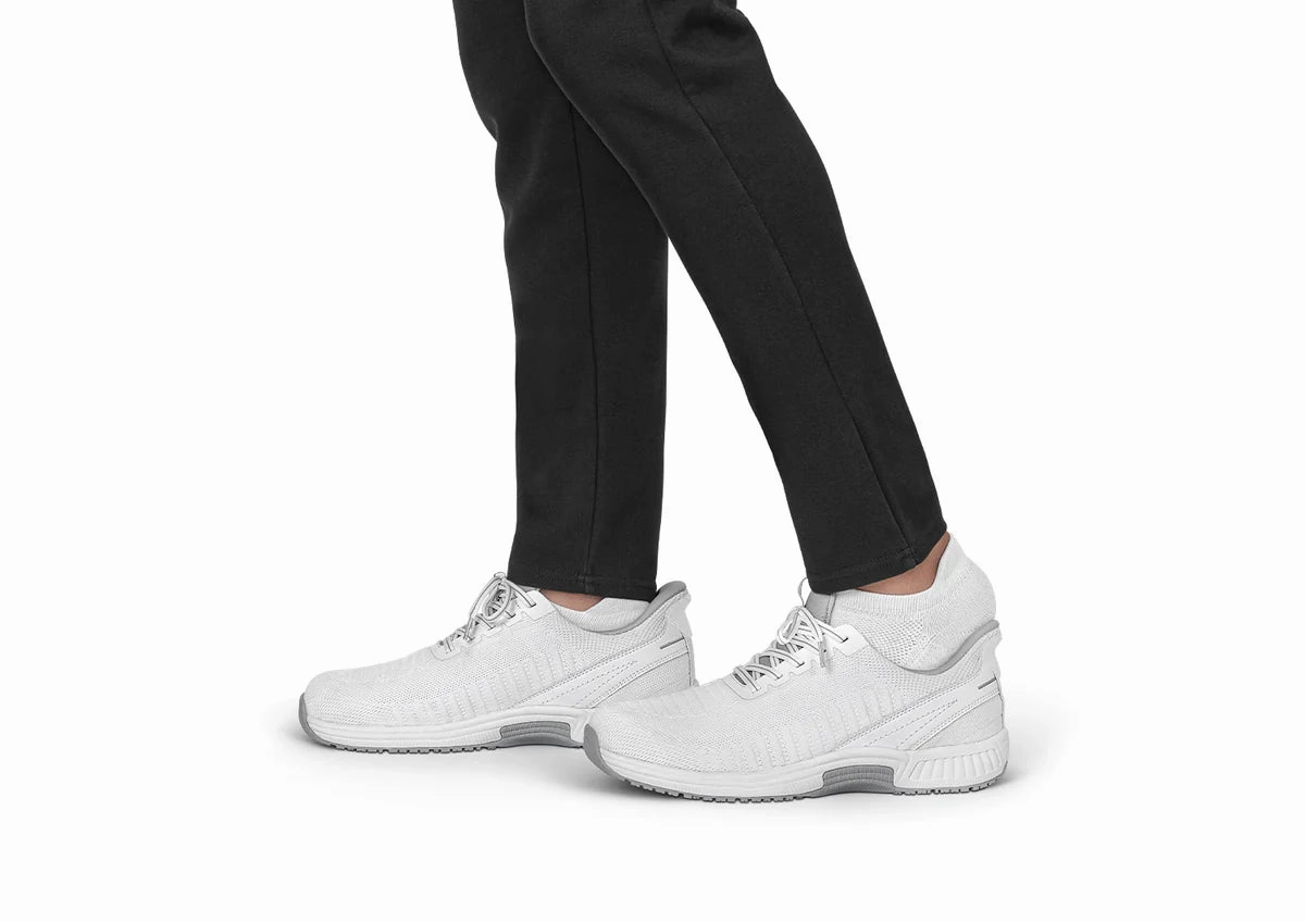 Orthofeet - MEN - Yari Hands-Free - White Orthofeet comfortable shoe looks