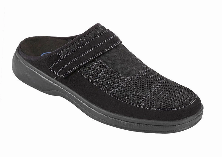 ORTHOFEET - MEN -Hudson Stretch Knit - Black Orthofeet comfortable support shoes