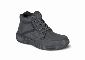 Orthofeet - Men's Boots -  Highline - Black Orthofeet comfortable support shoes