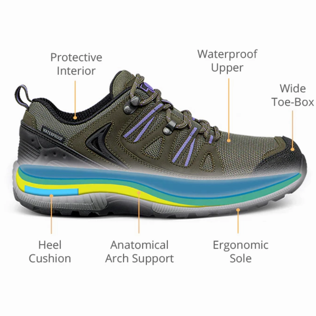 Orthofeet - Moravia Waterproof - Khaki Orthofeet comfortable shoe looks