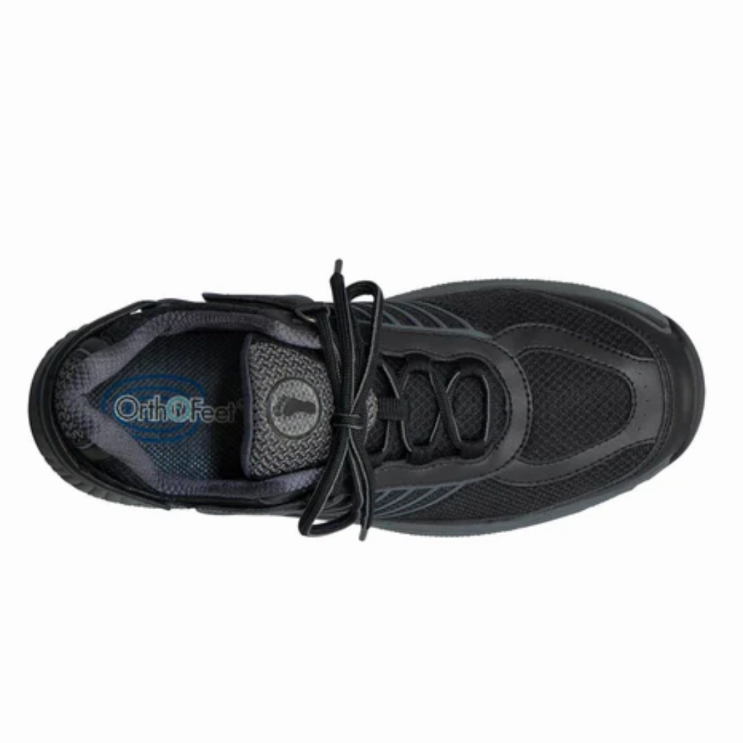 Orthofeet - Verve Tie-Less - Black Orthofeet comfortable shoe looks