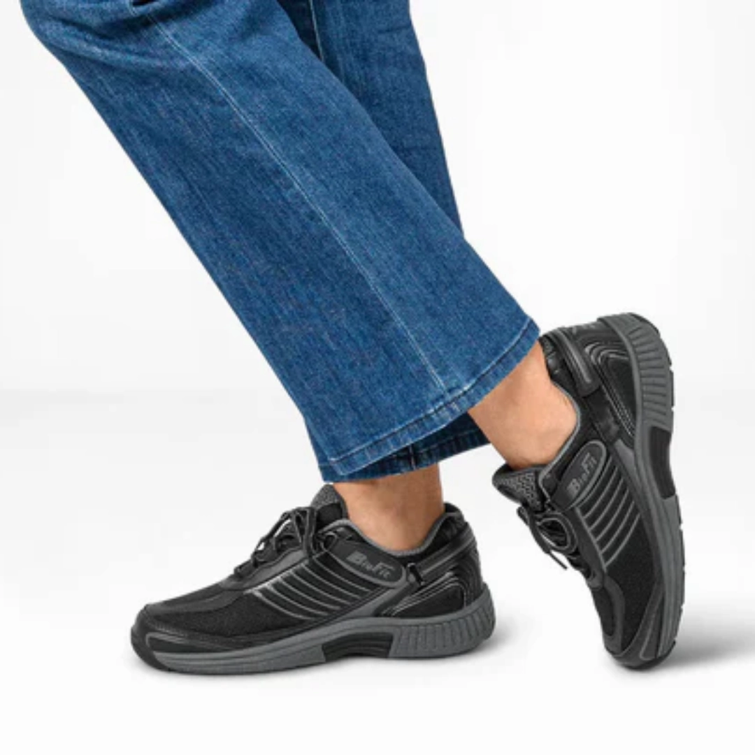Orthofeet - Verve Tie-Less - Black Orthofeet comfortable shoe looks