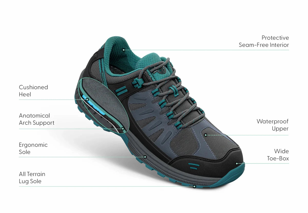 Orthofeet - Women - Alma - Grey Orthofeet comfortable shoe looks