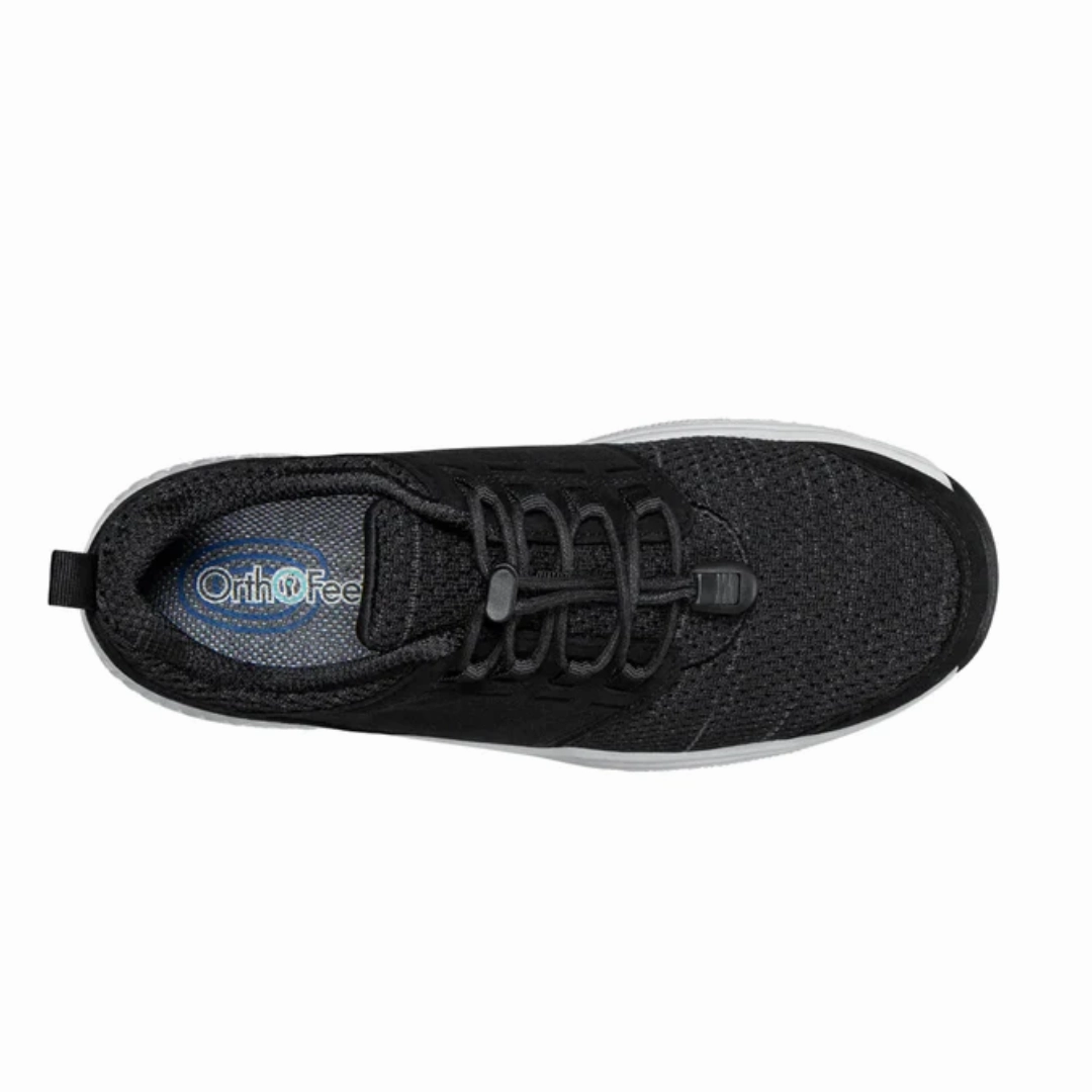 Orthofeet - Women - Francis No-Tie - Black Orthofeet comfortable shoe looks