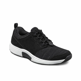 Orthofeet - Women - Francis No-Tie - Black Orthofeet comfortable support shoes