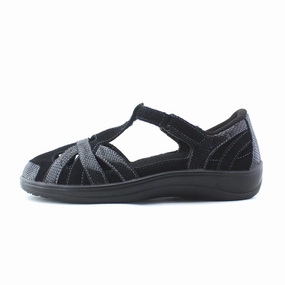 Orthofeet - Women - Juno - Black (EX) Orthofeet comfortable support shoes