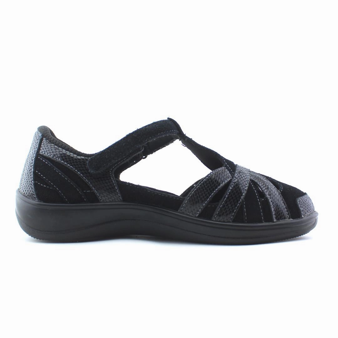 Orthofeet - Women - Juno - Black (EX) Orthofeet comfortable shoe looks