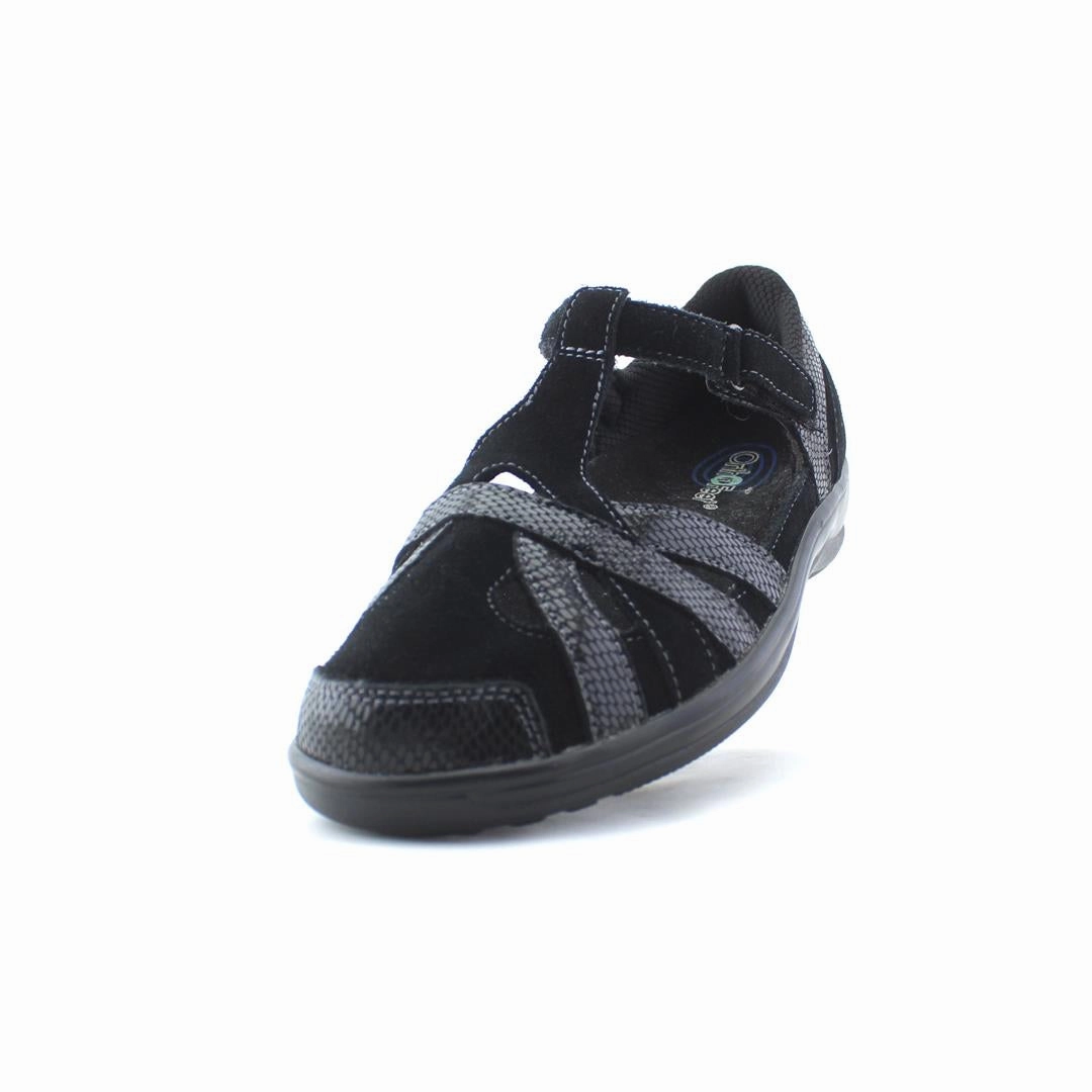 Orthofeet - Women - Juno - Black (EX) Orthofeet comfortable shoe looks