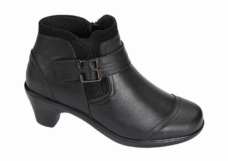 ORTHOFEET - WOMEN- Emma - Black Orthofeet comfortable shoe looks