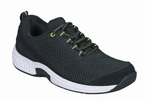 Orthofeet Coral Stretch Knit - Black Orthofeet comfortable support shoes