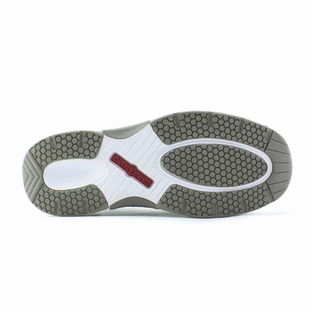 Orthofeet Coral Stretch Knit - Gray (EX) Orthofeet comfortable shoe looks