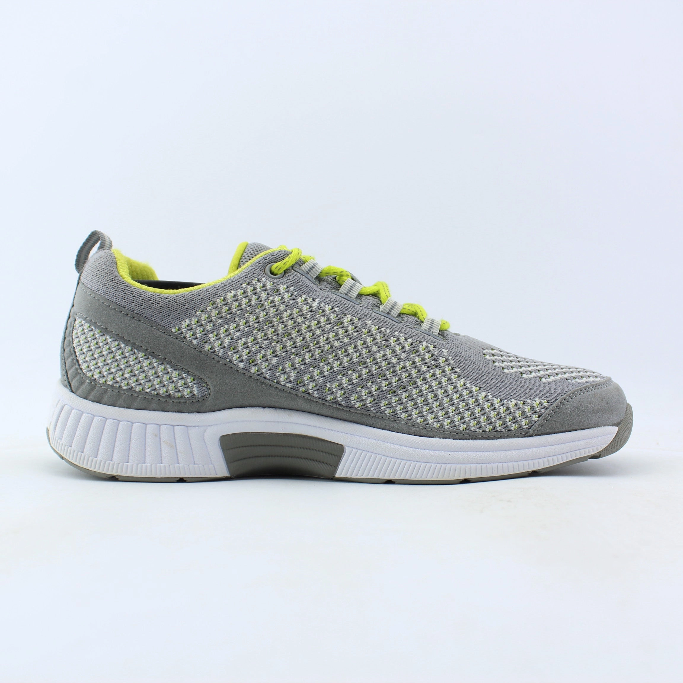 Orthofeet Coral Stretch Knit - Gray (EX) Orthofeet comfortable shoe looks