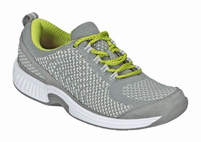Orthofeet Coral Stretch Knit - Gray Orthofeet comfortable support shoes