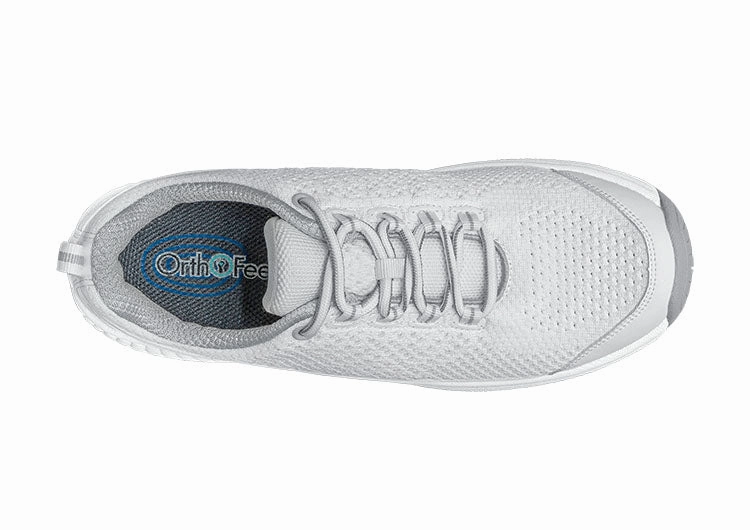 Orthofeet Coral Stretch Knit - White Orthofeet comfortable shoe looks