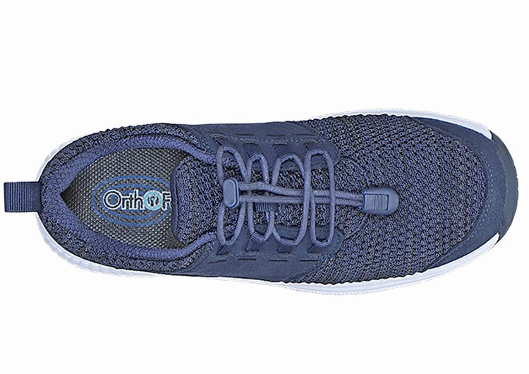 Orthofeet Francis No-Tie - Blue Orthofeet comfortable shoe looks