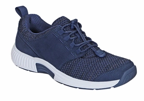 Orthofeet Francis No-Tie - Blue Orthofeet comfortable support shoes