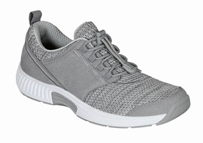 Orthofeet Francis No-Tie - Gray Orthofeet comfortable support shoes