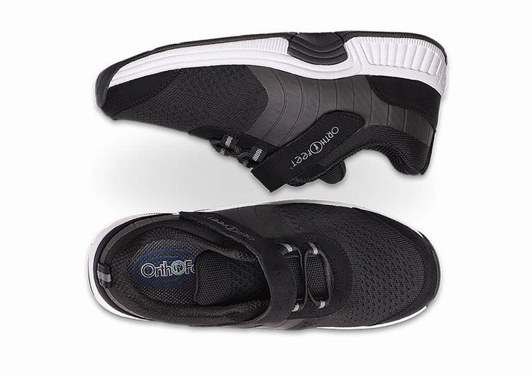 Orthofeet Joelle Stretch Knit - Black Orthofeet comfortable shoe looks