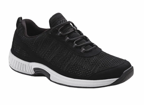 Orthofeet Lava Stretch Knit - Black Orthofeet comfortable support shoes