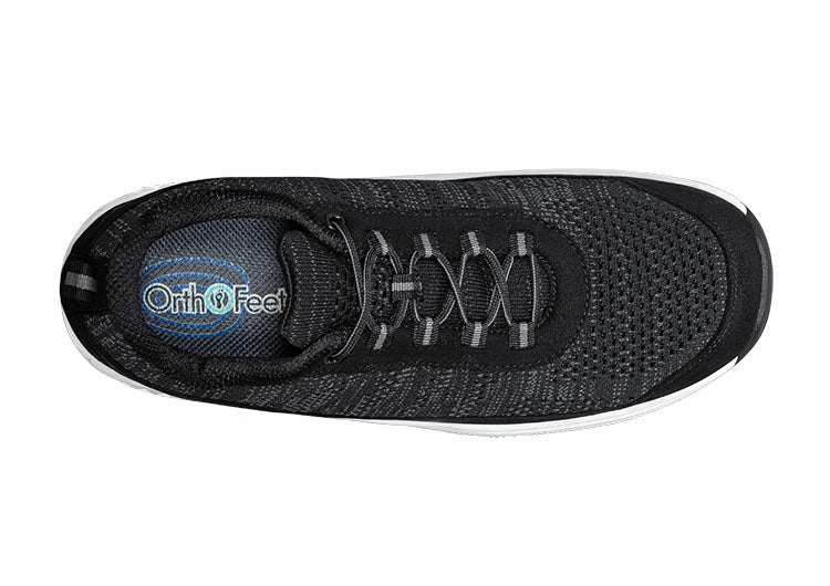 Orthofeet Lava Stretch Knit - Black Orthofeet comfortable shoe looks