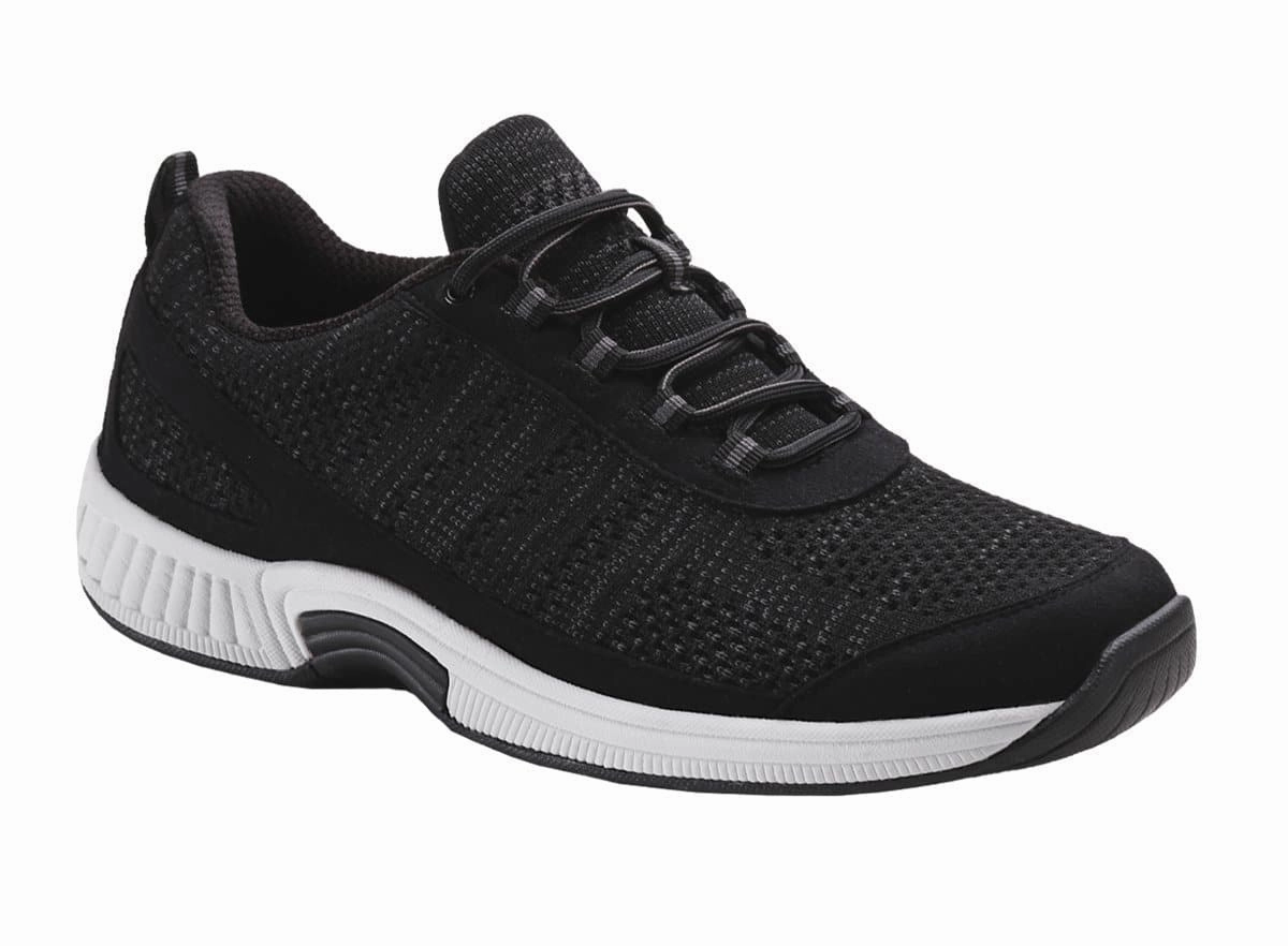 Orthofeet Lava Stretch Knit - Black Orthofeet comfortable support shoes