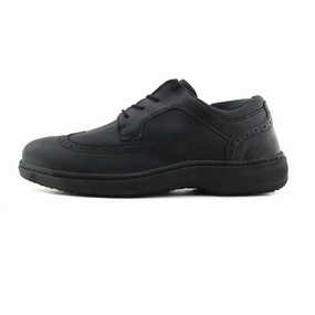 Orthofeet Men - Moreno - Angle - Black Orthofeet comfortable support shoes