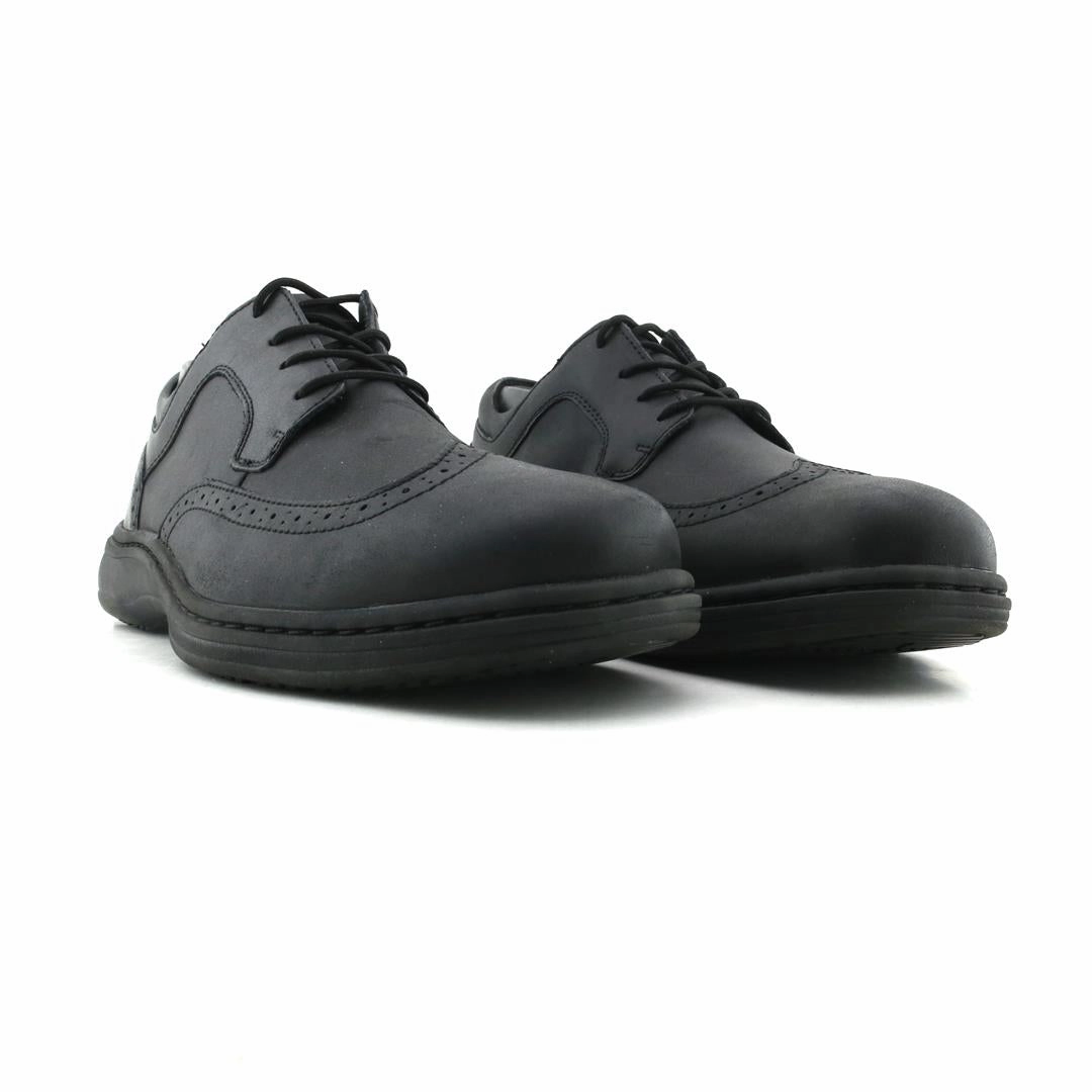 Orthofeet Men - Moreno - Angle - Black Orthofeet comfortable shoe looks