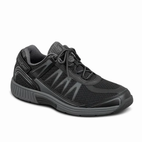 Orthofeet Men - Sprint Tie-Less - Black Orthofeet comfortable support shoes