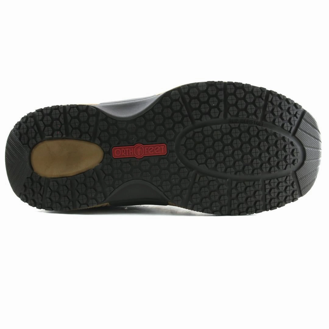 Orthofeet Men - Verno Hands-Free - Brown Orthofeet comfortable shoe looks