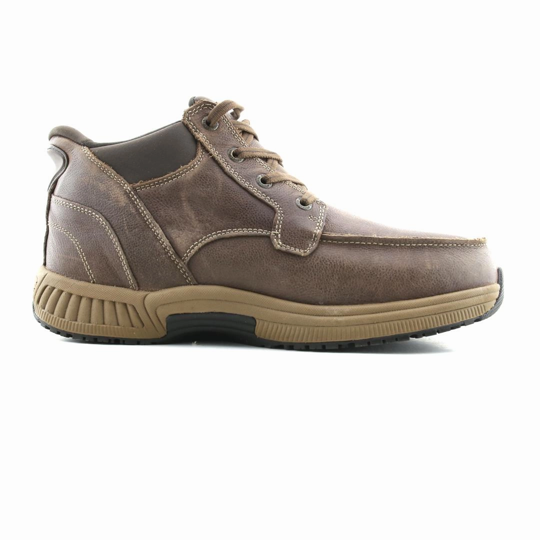 Orthofeet Men - Verno Hands-Free - Brown Orthofeet comfortable shoe looks
