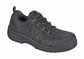 Orthofeet Men Dolomite Work Shoes - Black Orthofeet comfortable support shoes