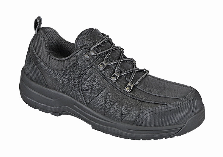 Orthofeet Men Dolomite Work Shoes - Black Orthofeet comfortable support shoes