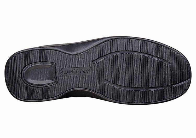 Orthofeet Men Gramercy - Black Orthofeet comfortable shoe looks