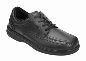 Orthofeet Men Gramercy - Black Orthofeet comfortable support shoes