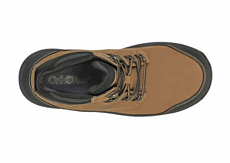 Orthofeet Men Granite Work Boots - Camel Orthofeet comfortable shoe looks