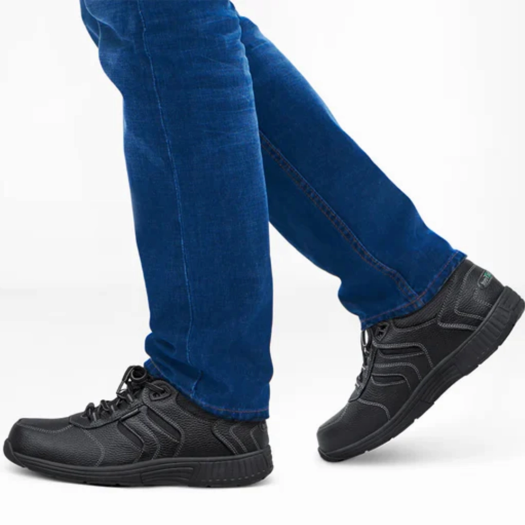 Orthofeet Men Pacific Palisades - Black Orthofeet comfortable shoe looks