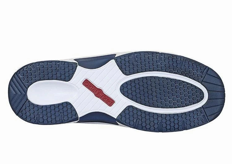 Orthofeet Men Tacoma Stretch Knit - Blue Orthofeet comfortable shoe looks