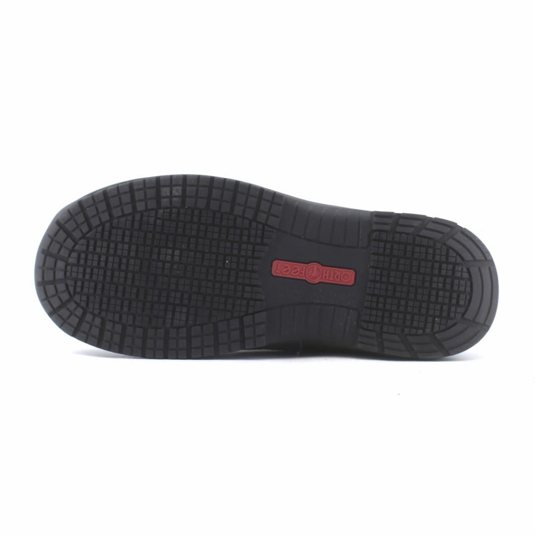 Orthofeet mens Cobalt Work Shoes - Black Orthofeet comfortable shoe looks