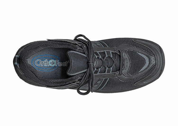 Orthofeet Monterey Bay Tie-Less - Black Orthofeet comfortable shoe looks