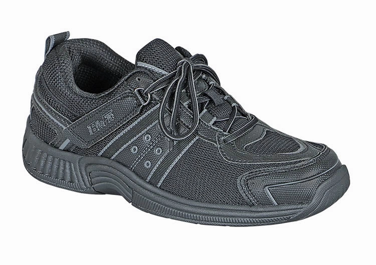 Orthofeet Monterey Bay Tie-Less - Black Orthofeet comfortable support shoes