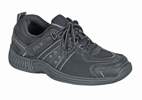 Orthofeet Monterey Bay Tie-Less - Black Orthofeet comfortable support shoes