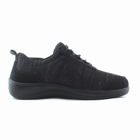Orthofeet Palma Stretch Knit - Black (EX) Orthofeet comfortable support shoes