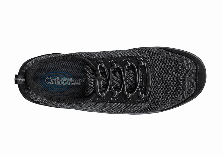 Orthofeet Palma Stretch Knit - Black Orthofeet comfortable shoe looks