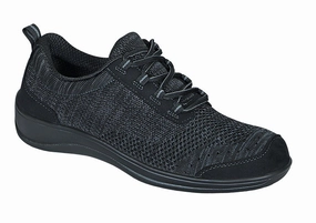 Orthofeet Palma Stretch Knit - Black Orthofeet comfortable support shoes