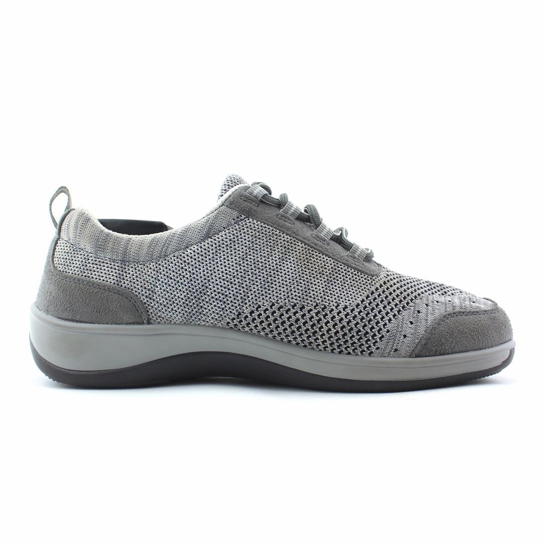 Orthofeet Palma Stretch Knit - Gray (EX) Orthofeet comfortable shoe looks