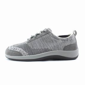 Orthofeet Palma Stretch Knit - Gray (EX) Orthofeet comfortable support shoes