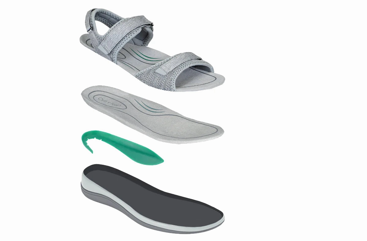 Orthofeet Women - Calypso - Grey Orthofeet comfortable shoe looks