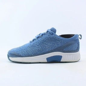 Orthofeet Women - Coral Stretch Knit - Blue (EX) Orthofeet comfortable support shoes